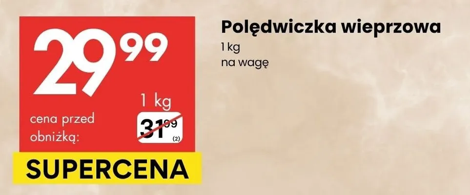 Polędwiczka wieprzowa promocja w Delikatesy Centrum