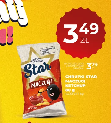 Chrupki Star Maczugi Ketchup promocja w Duży Ben