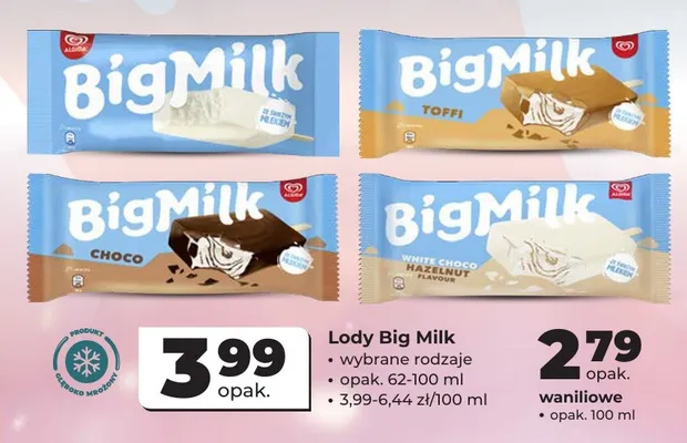 Lody Big Milk Choco promocja w Odido