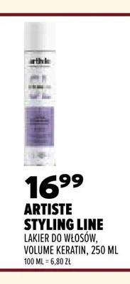 Lakier do włosów Artiste Styling Line Volume Keratin promocja w Drogerie Natura