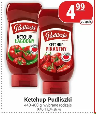 Ketchup Pudliszki pikantny promocja w Delikatesy Sezam
