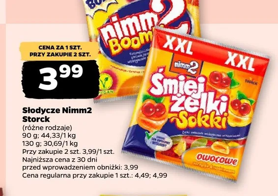 Żelki nimm2 Śmiejżelki Sokki promocja w Netto