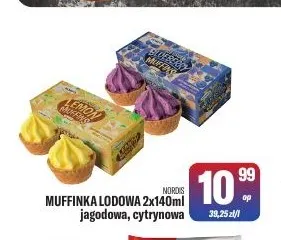 Muffinka lodowa cytrynowa Nordis 2-pak 140 ml promocja w Tomi Markt