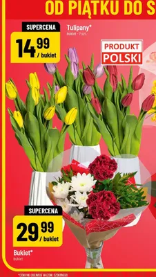 Tulipany bukiet promocja w POLOmarket