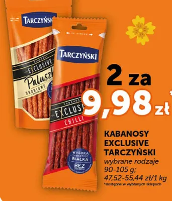 Kabanosy Exclusive wybrane rodzaje promocja w Groszek