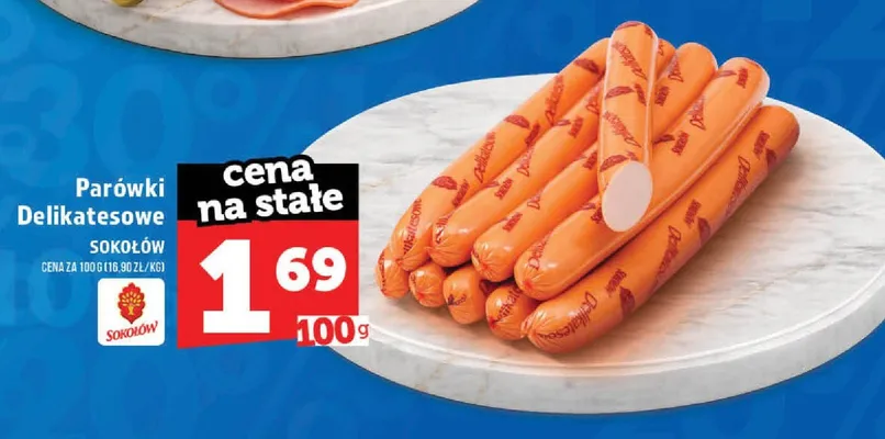 Parówki Delikatesowe Sokołów promocja w TOPAZ