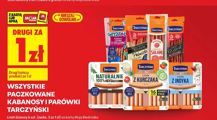 Salami Snack niepieczone Tarczyński promocja w Biedronka
