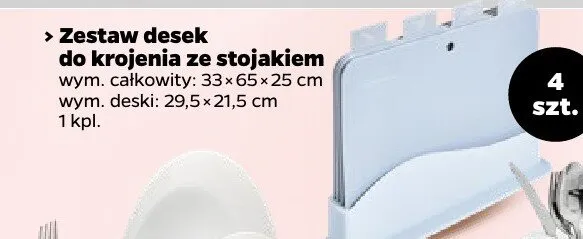 Zestaw desek do krojenia ze stojakiem  promocja w Netto