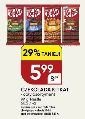 Czekolada KitKat promocja w Chata Polska