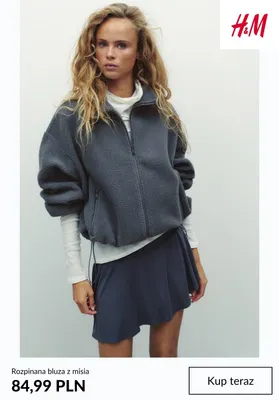 Rozpinana bluza z misia H & M promocja w H&M