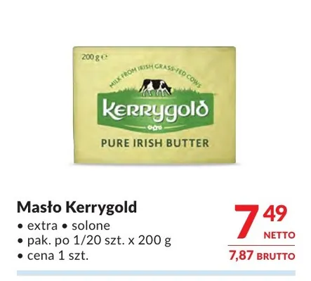 Masło extra Kerrygold promocja w Makro