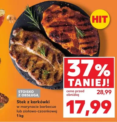 Stek z karkówki w marynacie ziołowo-czosnkowej promocja w Kaufland