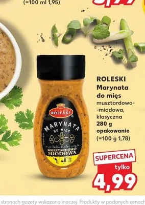 Marynata do mięs musztardowo-miodowa klasyczna ROLESKI promocja w Kaufland