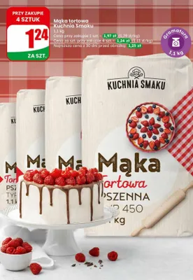 Mąka tortowa 1,1 kg promocja w Dino