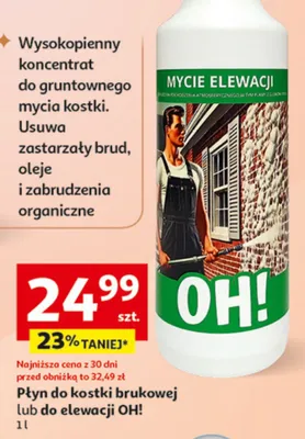 Płyn do kostki brukowej lub do elewacji promocja w Auchan