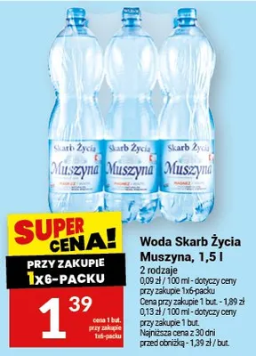 Woda Skarb Życia Muszyna promocja w Twój Market