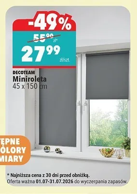Miniroleta Decoteam 45x150 cm promocja w Biedronka