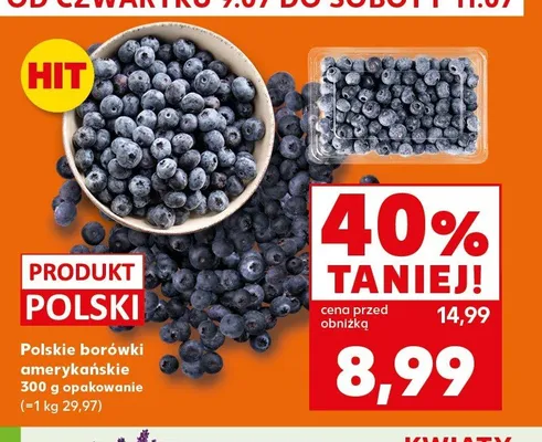 Polskie borówki amerykańskie promocja w Kaufland