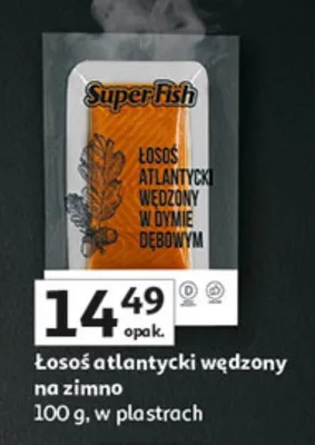Łosoś atlantycki wędzony na zimno promocja w Auchan