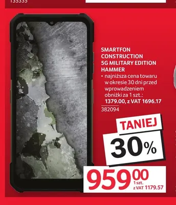 Smartfon Construction 5 g Military Edition Hammer promocja w Selgros