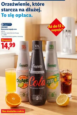 Koncentrat napoju zero Lemon Zero Freeway promocja w Lidl