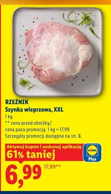 Szynka wieprzowa, XXL promocja w Lidl