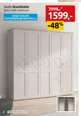 Szafa Stockholm promocja w Black Red White