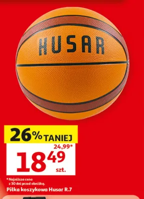 Piłka koszykowa Husar R.7 promocja w Auchan