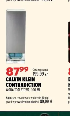Woda toaletowa Calvin Klein Contradiction promocja w Drogerie Natura