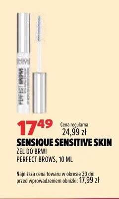 Żel do brwi Perfect Brows Sensique Sensitive Skin promocja w Drogerie Natura
