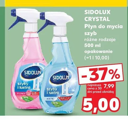 Płyn do mycia szyb Sidolux Crystal Flower promocja w Kaufland