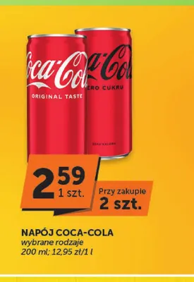 Napój gazowany Coca-Cola promocja w ABC