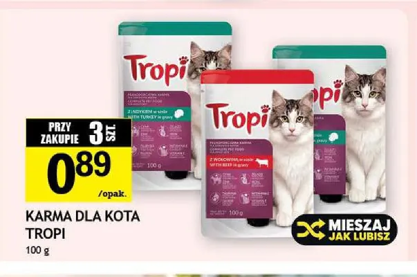 Karma dla kota Tropi promocja w Gram Market