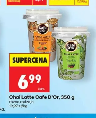 Napój Chai Latte Cafe D'Or Tiger promocja w Biedronka