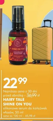 Silikonowe serum do końcówek włosów Hairy Tale Shine On You promocja w Super-Pharm