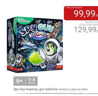 Gra rodzinna Spy Guy Kosmos promocja w Smyk