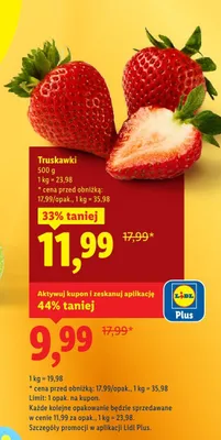 Truskawki promocja w Lidl
