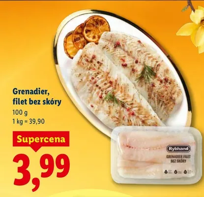 Grenadier filet bez skóry promocja w Lidl