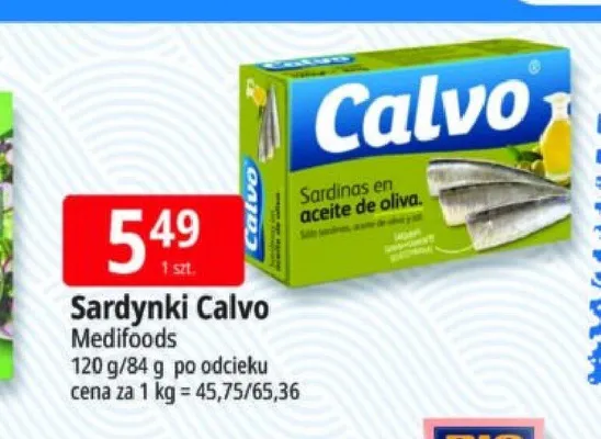 Sardynki w oliwie z oliwek Calvo promocja w Leclerc