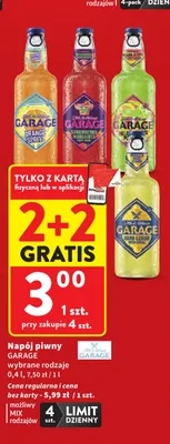 Napój piwny Garage Strawberry Margarita promocja w Intermarche