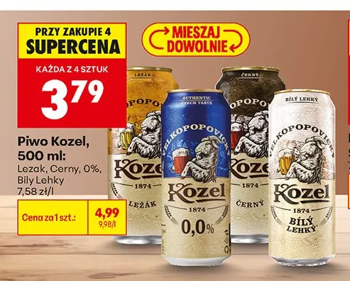 Piwo Kozel Lezak promocja w Biedronka