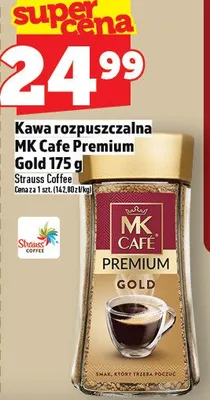 Kawa rozpuszczalna MK Cafe Premium Gold 175 g promocja w TOPAZ