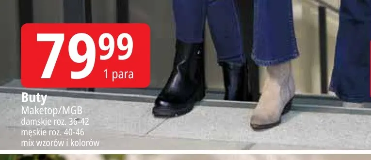 Buty Maketop/MGB promocja w Leclerc