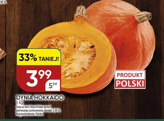 Dynia Hokkaido promocja w Chata Polska