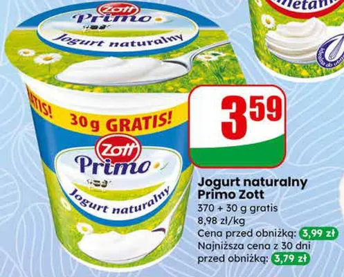 Jogurt naturalny promocja w Dino