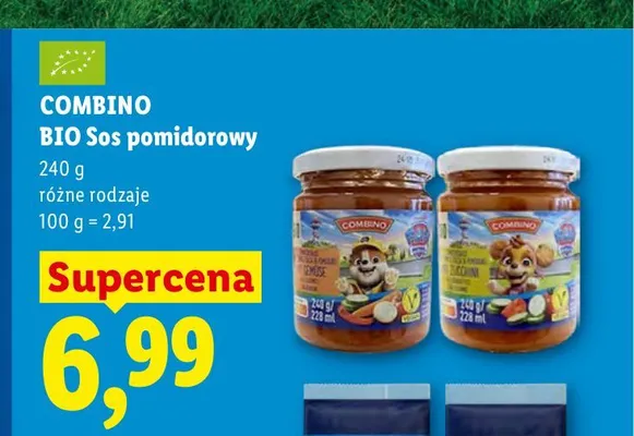 BIO Sos pomidorowy Combino Zucchini promocja w Lidl