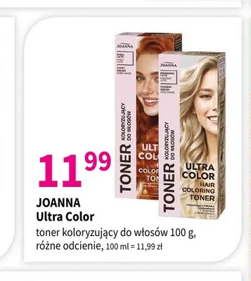 Toner koloryzujący do włosów Ultra Color Joanna promocja w Drogerie Polskie