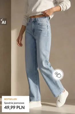 Spodnie jeansowe promocja w Sinsay