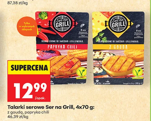 Talarki serowe Ser na Grill papryka chili Serna promocja w Biedronka