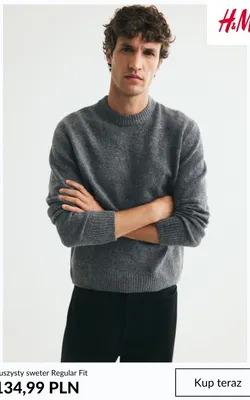 Puszysty sweter Regular Fit H & M promocja w H&M
